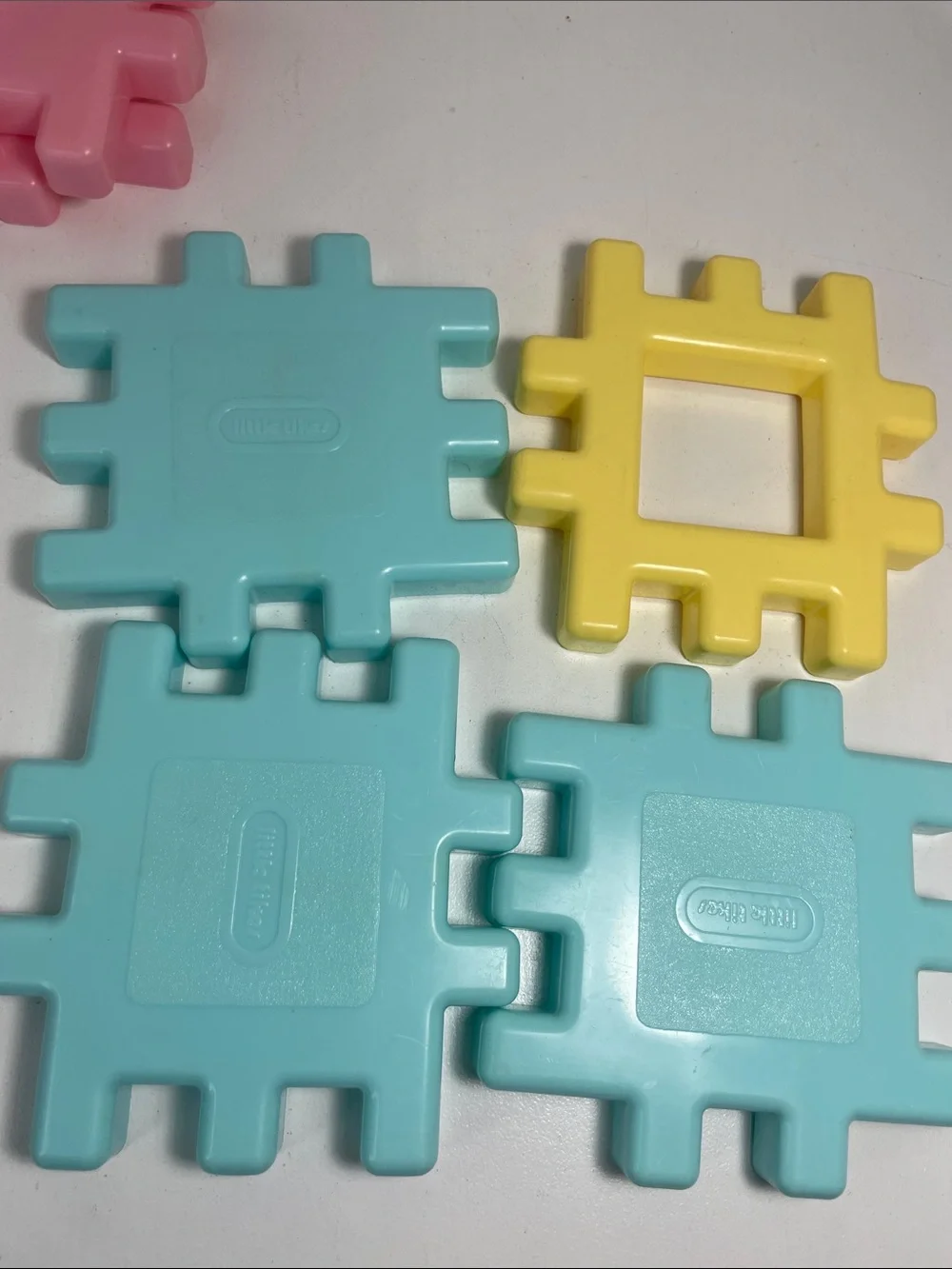 Little Tikes 90s Vintage Pastel Waffle Blocks- Pink, Purple, Baby Blue, Yellow